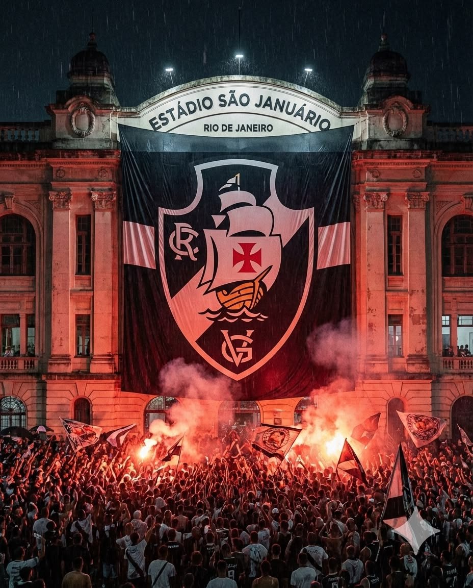 Torcedores em excursão da Dedé Viagens antes do jogo no Maracanã